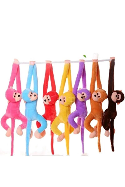 Genel Markalar Elleri Yapışan Oyun Ve Uyku Arkadaşı Peluş Maymun Oyuncak Sarı...