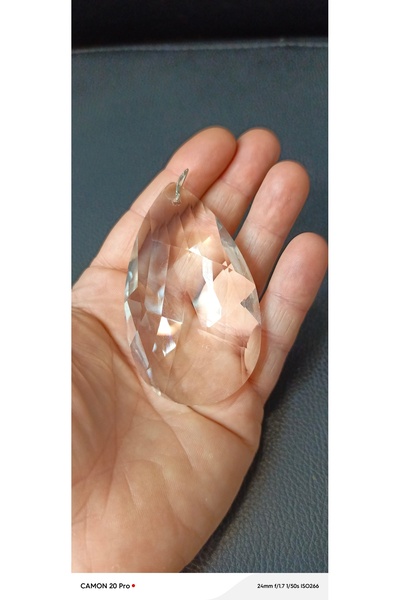 ADA AVİZE Büyük kristal Avize Taşı (boy 8 cm-eni 4,5 cm)