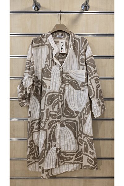 Park Moda Italian Slim Fit Shirt Dress 100% Cotton