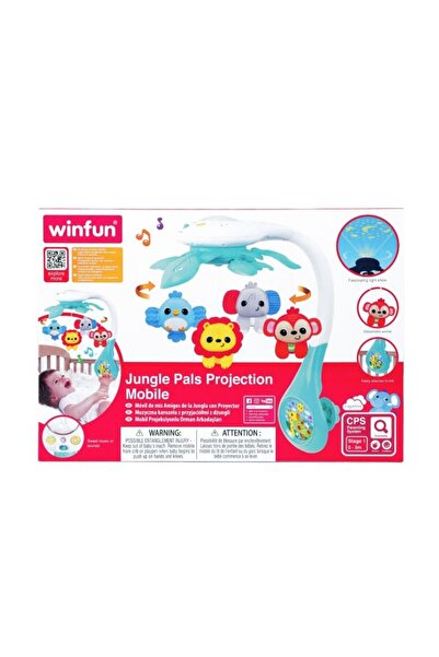 WINFUN Μελωδικός Περιστρεφόμενος Προβολέας Φίλοι της Ζούγκλας (240101-NL)