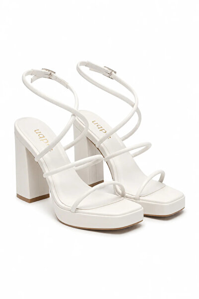 uqpe Women's Platform Heeled Ankle Strap Thin Strap Evening Dress Sandals Vio...