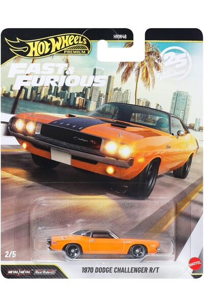 BARBİE & HOT WHEELS BY ARENA سيارة فاست آند فيوريوس تشالنجر آر/تي 1970 الممتا...