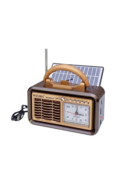 Tradesor Επαναφορτιζόμενο ραδιόφωνο Retro με ηλιακό πάνελ - XB-9009BTS - 8900...