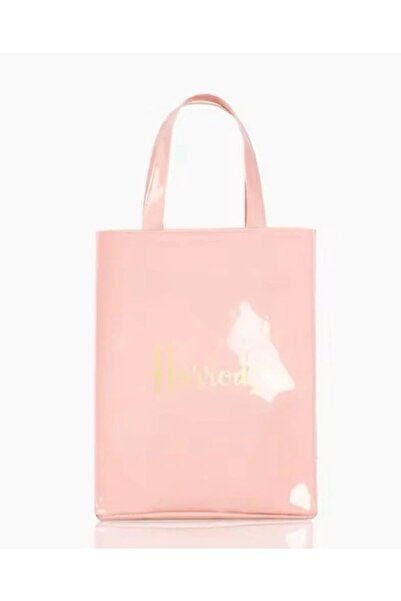 Harrods Harrods Logo Shoulder Bag Medium Size (M: 29 X 38 X 11 cm) Pink Color