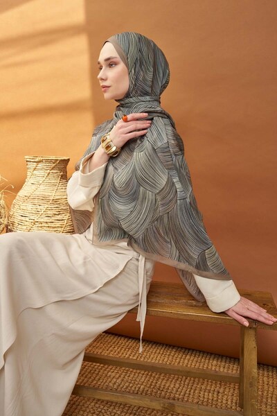 Silk Home Riva Shawl Tencel Flow Milk Coffee