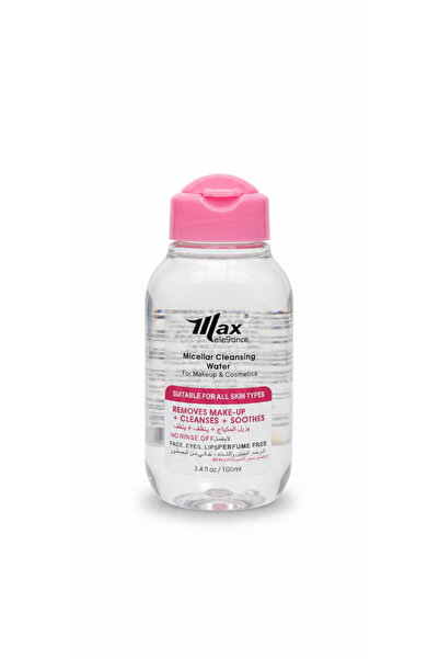 max elegance ماكس إليغانس ماء ميسيلار مزيل مكياج 100 مل بدون عطر وكحول لجميع ...