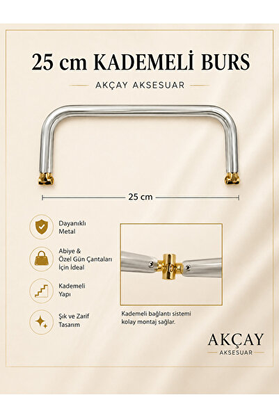 Akçay Aksesuar 25 cm Gradual Burs