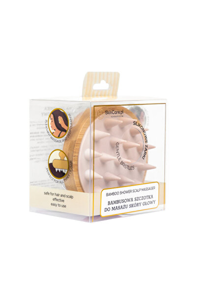 Skincare Perie pentru Masajul Scalpului din Bambus – Accesoriu K-Beauty pentr...