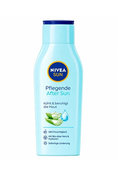 NIVEA Loțiune After Sun Sun cu Aloe Vera Bio și Acid Hialuronic, 400 ml, Hidr...