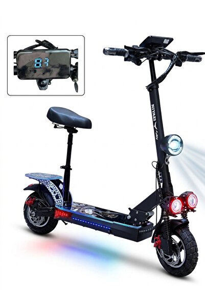 niyazi The Beast 48V 1500W Motor Desert Tire Electric Scooter - Nfc Enabled a...