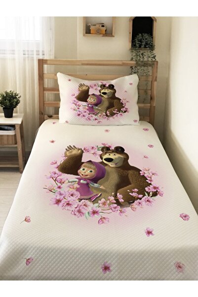 milbaygrup طقم بيكيه فردي مطبوع عليه رسوم متحركة للأطفال والرضع مقاس 160x230 ...