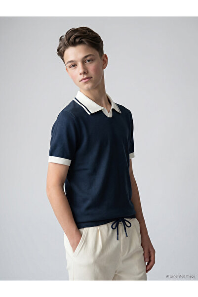 LC Waikiki Vizyon New Season Polo Neck Boys' Knitwear Sweater