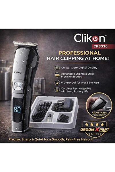 CLIKON CK3336 Rechargeable Hair Clipper GroomXpert Waterproof Trimmer