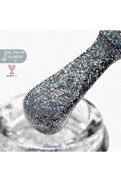 ALEZORI Ημιμόνιμο βερνίκι Glamour 11 (No 003 Glitter) 15ml