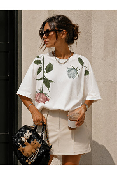 Jose Clothing Oversized Short-Sleeve Printed T-Shirt