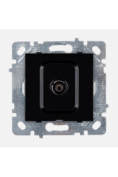 SELENE Black Tv Socket Pass-Through Mechanism