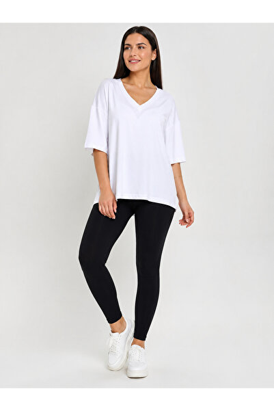 Trendline Trend Women's Cotton V-Neck Summer T-Shirt