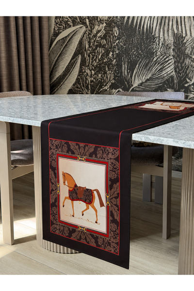Skhome Horse Modern Decorative Printed Runner 1 Piece 40X140Cm (Skr-06)