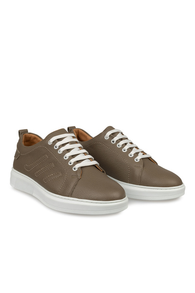 Mario Lavalle , pantofi casual bărbați model 100, piele naturală, Kaky