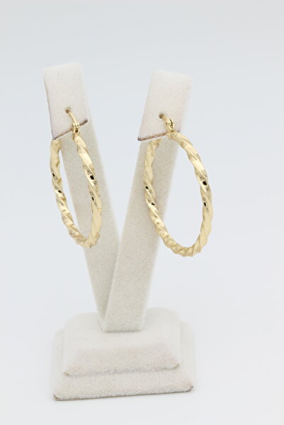 XUPING JEWELRY Style Pearl /Xuping Jewelry Hoop Twist Earrings