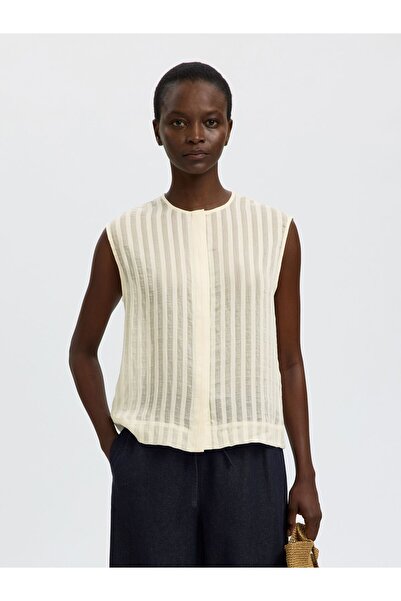 SELECTED Hemd ohne Ärmel Oversized Fit