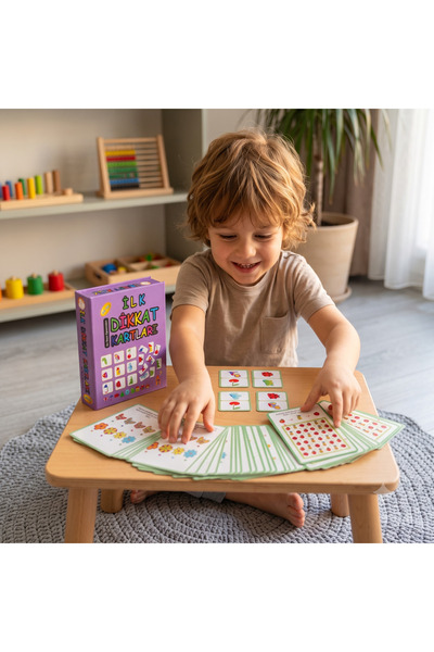 Yuka Kids Early Attention Cards Cognitive Skills Development Game - Educational Left Brain Exercises for Children