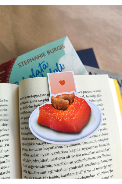 Miko Miko Şeyler Kabak Tatlısı Temalı Mıknatıslı Kitap Ayracı / Hediyelik, Tatlı