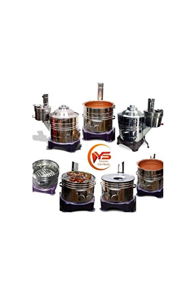 Empressco Çok Fonksiyonlu Semaverli Güveçli Mangal ve Kamp Sobası Seti