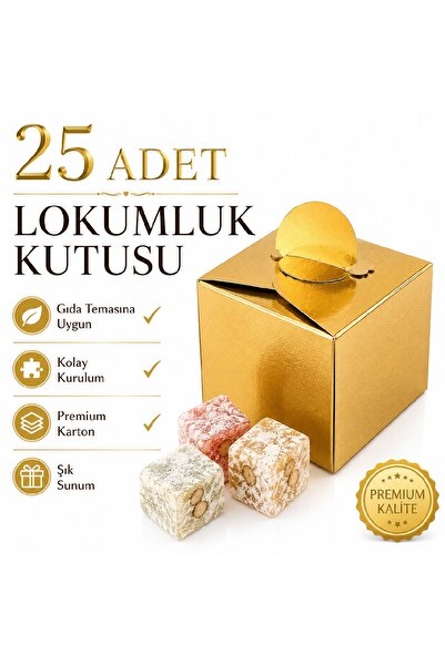 Bkmc 25 Pieces Gold Silver Turkish Delight Box |   Promise Engagement Wedding...