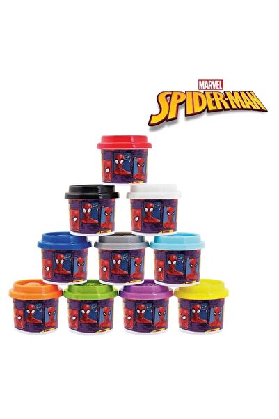 Jumbo Plastilină Disney Spiderman, set cu 10 recipiente și capace formă, 280g