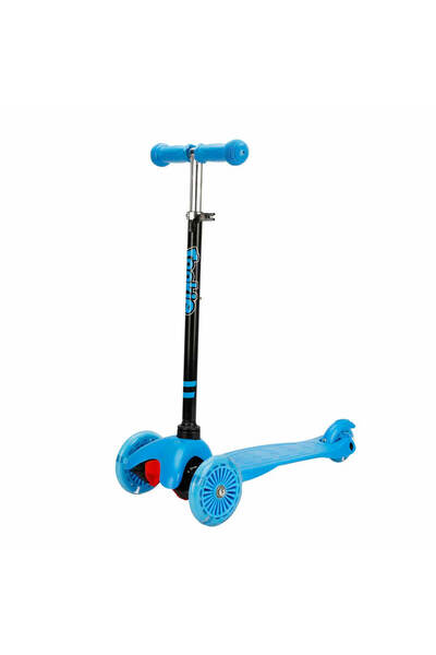 Empressco Rookie 3 Tekerlekli Işıklı Mavi Mini Scooter, Eğlence ve Güvenle Ku...