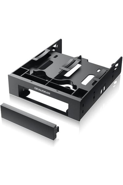 Graugear Πλαίσιο Στήριξης για δίσκους 2x2,5 " και 3,5 " σε θέση 5,25 " Μαύρο ...