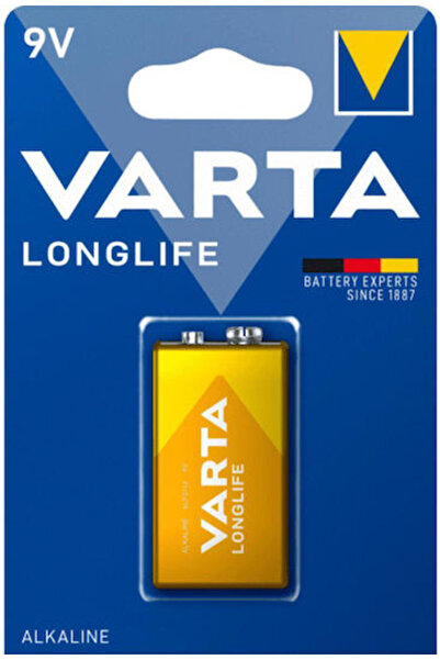 Varta Μπαταρία Αλκαλική LongLife 9V 1 τεμάχιο Κωδικός: 4122101411