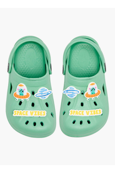 Aqua Boys Space Jibbitz Clogs