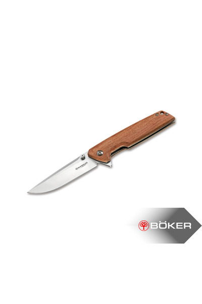 Böker Magnum Slim Brother Wood Paslanmaz Çelik Katlanabilir Cep Çakısı