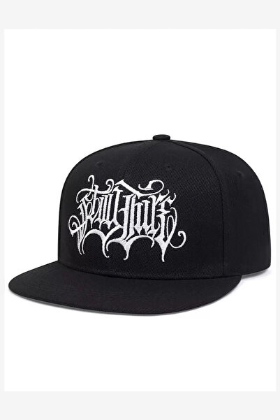 Giraffe Hip Hop Snapback Cap Şapka Siyah Unisex Erkek/Kadın (Arkası Ayarlamalı)