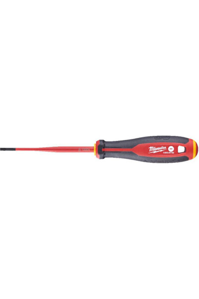 Milwaukee Șurubelniță electrician VDE 1000V dreaptă, dimensiune 3.5x100mm, Co...