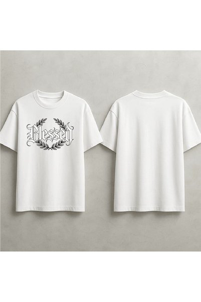EFEVRA Printed Oversized T-Shirt That Catches Attention with Its Blesseg Design
