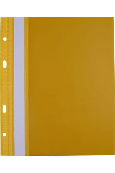 Biurfol Clipboard cu clemă pentru conferințe, pentru hârtie A5, galben, 10 bu...