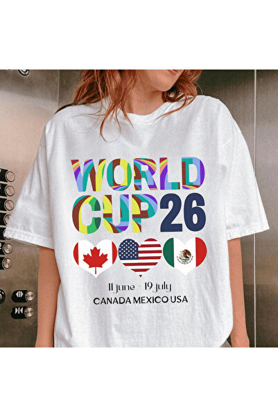 12 Teknoloji FIFA 2026 23Rd Unisex Short Sleeve Tee Canada Mexico USA Soccer ...