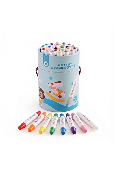 Jarmelo Ultra Silky Washable Crayons (24 Pieces) Ja96215