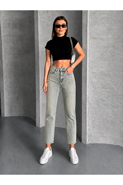 Safari Women's High Waist Cropped Slim Fit Skinny Jeans