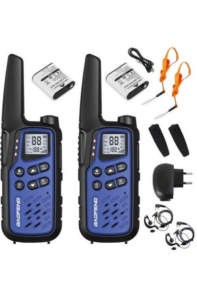 BAOFENG Bf-t25e Ασύρματος Πομποδέκτης PMR 0.5W με Μονόχρωμη Οθόνη Σκούρο Μπλε