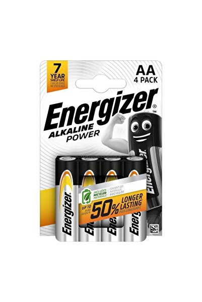 OEM Комплект от 4 батерии, AA, LR6, 1.5V, Energizer Alkaline