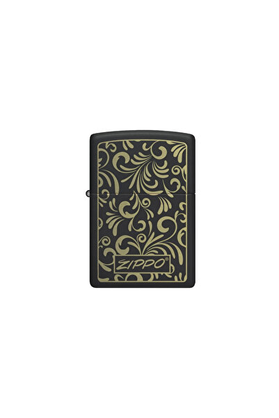 Zippo Αντιανεμικός Αναπτήρας Λαδιού με Χρυσό Φλοράλ Σχέδιο - 48152