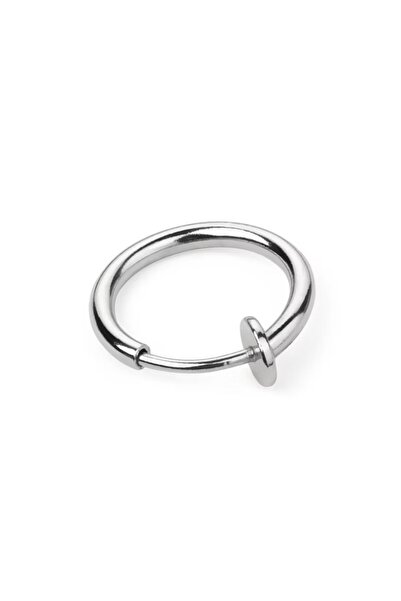 Karaşah Kararmaz Çelik 8mm Sıkıştırma Fake Halka Piercing - Deliksiz Dudak, B...