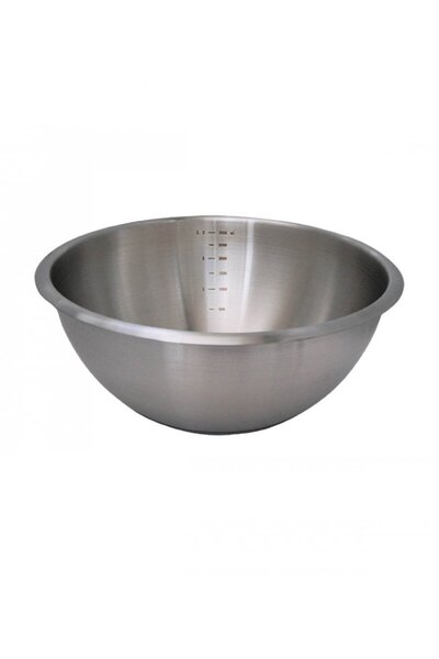 De Buyer Bol de amestecare cu baza din silicon, deBuyer, 3.6l, 24x12.1cm, inox