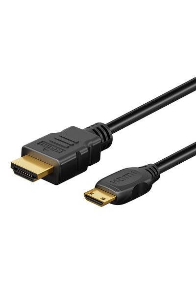 goobay καλώδιο mini HDMI σε HDMI 74083 με Ethernet, 4K/60Hz, 18 Gbps, 2m, μαύρο