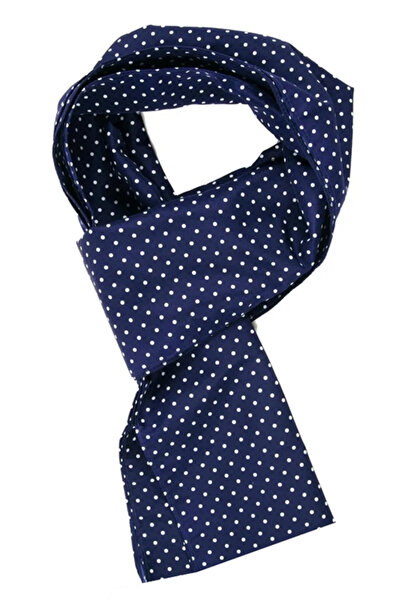 unbranded Μαντήλι λαιμού με τσαντάκι μεταφοράς 48836, 75 x 9cm, μπλε με dots