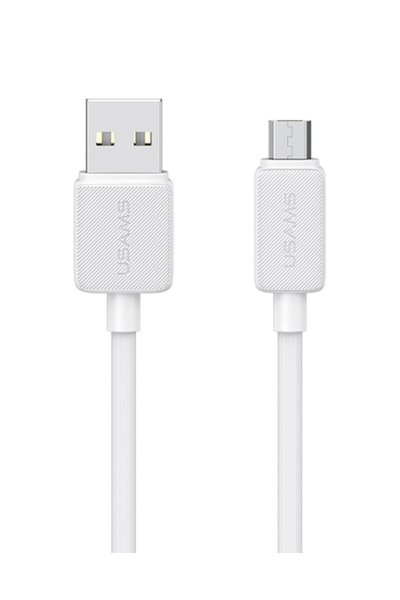 Usams καλώδιο micro USB σε USB US-SJ690, 2A, 480Mbps, 1m, λευκό